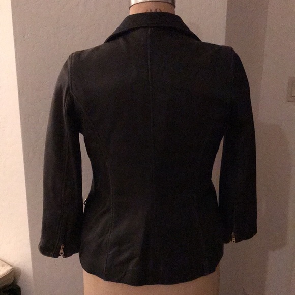 Andrew Marc black leather jacket, size xs - Picture 3 of 4